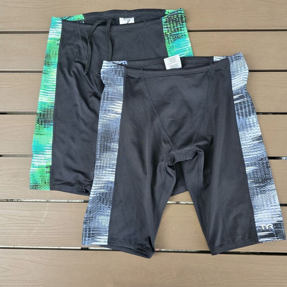 TYR Durafast Elite Surge Men’s Jammer Splice Marketing Sample Bundle Sz 32